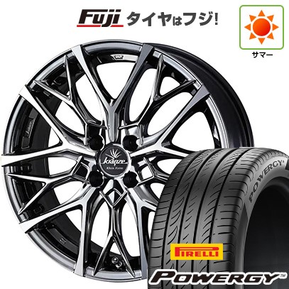 【新品国産車用4穴100】 夏タイヤ ホイール4本セット 195/55R16 ピレリ パワジー WEDS ウェッズ クレンツェ ウィーバル 100EVO 6.5J 16インチ(送料無料)|フジ スペシャルセレクション