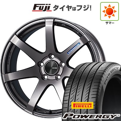 【新品国産車用5穴114.3】 夏タイヤ ホイール4本セット 225/60R18 ピレリ パワジー ENKEI エンケイ PF07 8J 18インチ(送料無料)