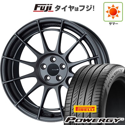 【新品国産車用5穴100】 夏タイヤ ホイール4本セット 225/40R18 ピレリ パワジー ENKEI エンケイ Racing Revolution NT03 RR 8J 18インチ(送料無料)