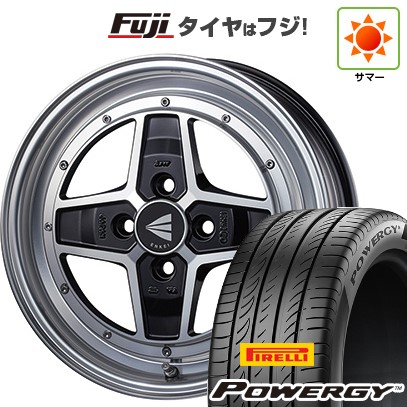 【新品 軽自動車】N-BOX タント スペーシア 夏タイヤ ホイール4本セット 165/55R15 ピレリ パワジー ENKEI エンケイ Neo Classic アパッチ2 5J 15インチ(送料無料)