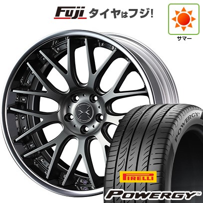 【新品国産車用5穴114.3】 夏タイヤ ホイール4本セット 245/35R20 ピレリ パワジー WEDS ウェッズ マーベリック 709M コンケイブフェイス 8.5J 20インチ(送料無料)
