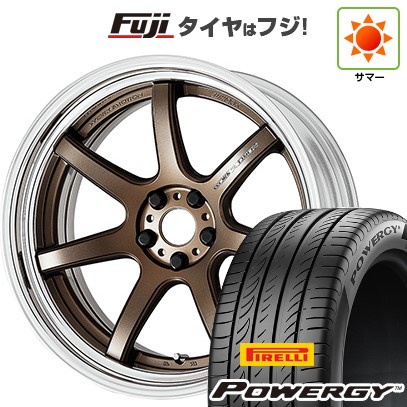 【新品国産車用5穴114.3】 夏タイヤ ホイール4本セット 245/40R20 ピレリ パワジー WORK ワーク エモーション T7R 2P 8.5J 20インチ(送料無料)