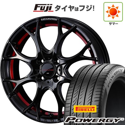 【新品国産車用4穴100】 夏タイヤ ホイール4本セット 185/60R15 ピレリ パワジー WEDS ウェッズ ノヴァリス ローグ UY 5.5J 15インチ(送料無料)｜フジ スペシャルセレクション