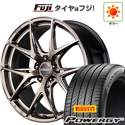 【新品国産車用5穴114.3】 夏タイヤ ホイール4本セット 225/45R18 ピレリ パワジー RAYS レイズ ベルサス クラフトコレクション VV21S (XIJ) 8J 18インチ(送料無料)