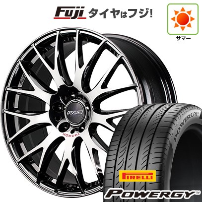 【新品国産車用5穴114.3】 夏タイヤ ホイール4本セット 225/50R18 ピレリ パワジー RAYS レイズ ホムラ 2X9Plus JET BLACK EDITION IV 8J 18インチ(送料無料)|フジ スペシャルセレクション