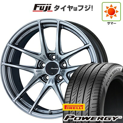 【新品国産車用5穴114.3】 夏タイヤ ホイール4本セット 235/50R18 ピレリ パワジー ENKEI エンケイ Racing NVR5 8J 18インチ(送料無料)|フジ スペシャルセレクション