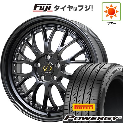 【新品国産車用5穴114.3】 夏タイヤ ホイール4本セット 235/50R18 ピレリ パワジー ホットスタッフ シュティッヒ メッシュNR 8J 18インチ(送料無料)