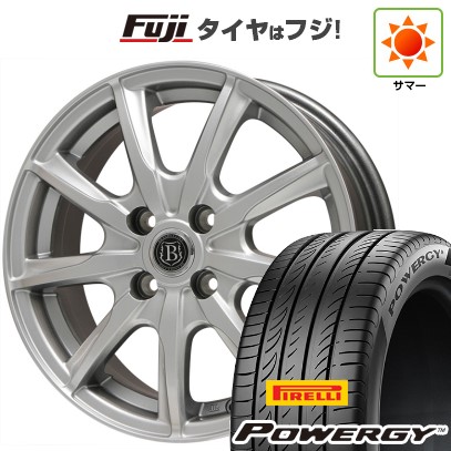 【新品 軽自動車】N-BOX タント スペーシア 夏タイヤ ホイール4本セット 165/55R15 ピレリ パワジー ブランドルライン ボレアノ9 メタリックグレー 4.5J 15インチ(送料無料)