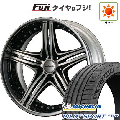 【新品】ランクル200 夏タイヤ ホイール4本セット 285/45R22 ミシュラン パイロット スポーツ4 SUV WALD ヴァルド マホラ 3P M13-C 9.5J 22インチ(送料無料)