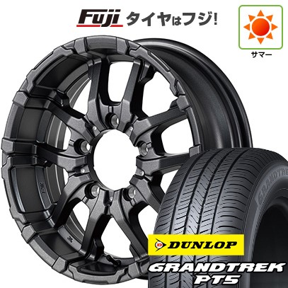 【新品】ジムニー 夏タイヤ ホイール4本セット 175/80R16 ダンロップ グラントレック PT5 MID WHEELS NITRO POWER M26 クロスファング 5.5J 16インチ(送料無料)|フジ スペシャルセレクション