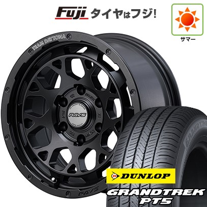 【新品】プラド/ハイラックス 夏タイヤ ホイール4本セット 265/65R17 ダンロップ グラントレック PT5 RAYS レイズ デイトナ M9+ SPEC-M 8J 17インチ(送料無料)