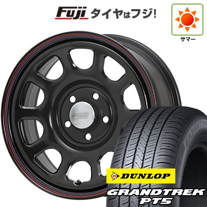 【新品】デリカD5 夏タイヤ ホイール4本セット 225/70R16 ダンロップ グラントレック PT5 MLJ デイトナSS 7J 16インチ(送料無料)