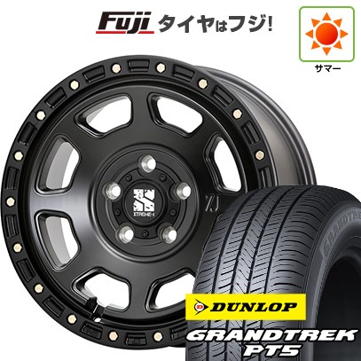 【新品】デリカD5 夏タイヤ ホイール4本セット 225/70R16 ダンロップ グラントレック PT5 MLJ エクストリームJ XJ07 7J 16インチ(送料無料)|フジ スペシャルセレクション