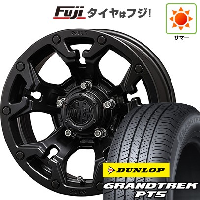 【新品】デリカD5 夏タイヤ ホイール4本セット 225/70R16 ダンロップ グラントレック PT5 クリムソン マーテルギア(MG) ゴーレム 7J 16インチ(送料無料)