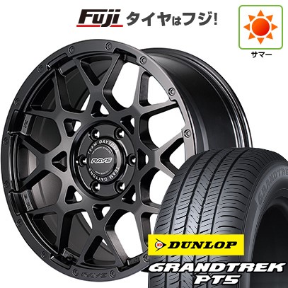 【新品】ランクル250 夏タイヤ ホイール4本セット 265/60R20 ダンロップ グラントレック PT5 RAYS レイズ デイトナ M8 BLACK EDITION 9J 20インチ(送料無料)
