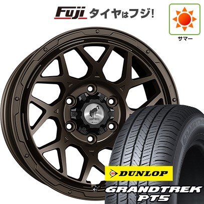【新品】プラド/ハイラックス 夏タイヤ ホイール4本セット 265/70R17 ダンロップ グラントレック PT5 スーパースター ロディオドライブ 8M MONO 8J 17インチ(送料無料)
