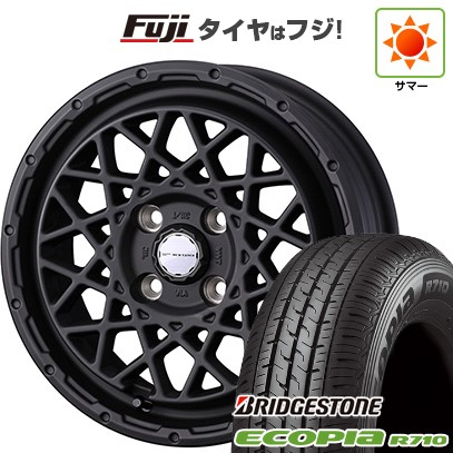 【新品】プロボックス/サクシード(160系) 夏タイヤ ホイール4本セット 155/80R14 88/86N ブリヂストン エコピア R710 WEDS ウェッズアドベンチャー マッドヴァンス 09 5J 14インチ(送料無料)｜フジ スペシャルセレクション 63,635円