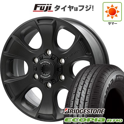 【新品】ハイエース200系 夏タイヤ ホイール4本セット 195/80R15 107/105N ブリヂストン エコピア R710 WEDS ウェッズ クロスオーバーガーメンツ Style A 6J 15インチ(送料無料)