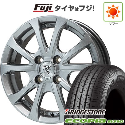 【新品】プロボックス/サクシード(160系) 夏タイヤ ホイール4本セット 155/80R14 88/86N ブリヂストン エコピア R710 ビッグウエイ TRG-バーンII 5.5J 14インチ(送料無料)