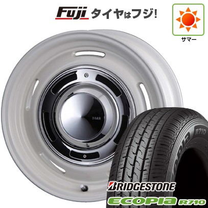 【新品】プロボックス/サクシード(160系) 夏タイヤ ホイール4本セット 155/80R14 88/86N ブリヂストン エコピア R710 クリムソン ディーン クロスカントリー 5J 14インチ(送料無料)