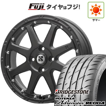 【新品 軽自動車】N-BOX タント スペーシア 夏タイヤ ホイール4本セット 165/55R15 ブリヂストン ポテンザ アドレナリン RE004 MLJ エクストリームJ 4.5J 15インチ(送料無料)