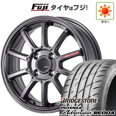 【新品 軽自動車】N-BOX タント スペーシア 夏タイヤ ホイール4本セット 165/55R15 ブリヂストン ポテンザ アドレナリン RE004 SSR GT GTV05 5J 15インチ(送料無料)