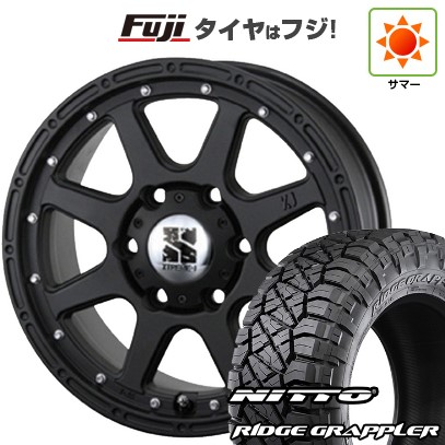 【パンク保証付き】【新品】プラド/ハイラックス 夏タイヤ ホイール4本セット 265/70R17 ニットー リッジグラップラー MLJ エクストリームJ 7.5J 17インチ(送料無料)｜フジ スペシャルセレクション