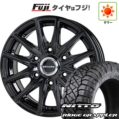 【パンク保証付き】【新品】プラド/ハイラックス 夏タイヤ ホイール4本セット 265/65R17 ニットー リッジグラップラー ホットスタッフ バイソン BN-01 7.5J 17インチ(送料無料) 108,000円