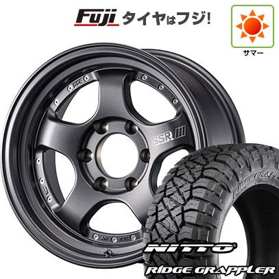 【パンク保証付き】【新品】プラド/ハイラックス 夏タイヤ ホイール4本セット 265/70R17 ニットー リッジグラップラー SSR ディバイド SP1 トレイル 8.5J 17インチ(送料無料)|フジ スペシャルセレクション