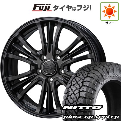 【パンク保証付き】【新品】デリカD5 夏タイヤ ホイール4本セット 245/70R16 ニットー リッジグラップラー トピー バザルト-X タイプ2 7J 16インチ(送料無料)