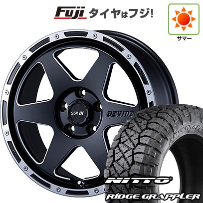 【パンク保証付き】【新品】デリカD5 夏タイヤ ホイール4本セット 245/70R16 ニットー リッジグラップラー SSR ディバイド TR-6 7J 16インチ(送料無料)