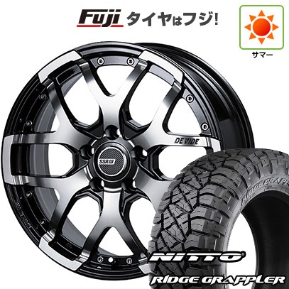【パンク保証付き】【新品】デリカD5 夏タイヤ ホイール4本セット 245/70R16 ニットー リッジグラップラー SSR ディバイド ZS 7J 16インチ(送料無料)