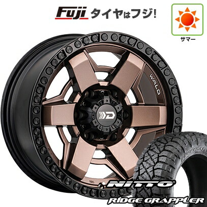 【パンク保証付き】【新品】プラド/ハイラックス 夏タイヤ ホイール4本セット 265/65R17 ニットー リッジグラップラー WALD ヴァルド デザートライン DS-001 8J 17インチ(送料無料)|フジ スペシャルセレクション