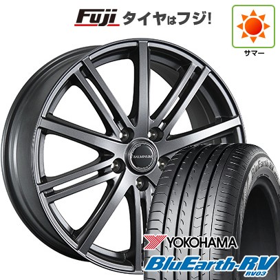 【パンク保証付き】【新品国産車用5穴114.3】 夏タイヤ ホイール4本セット 205/60R16 ヨコハマ ブルーアース RV-03 ブリヂストン バルミナ BR10 6.5J 16インチ(送料無料)