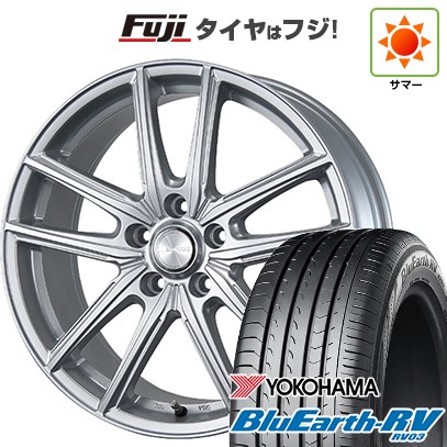【パンク保証付き】【新品国産車用5穴114.3】 夏タイヤ ホイール4本セット 205/60R16 ヨコハマ ブルーアース RV-03 ブリヂストン エコフォルム SE-20 6.5J 16インチ(送料無料)