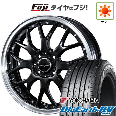 【パンク保証付き】【新品国産車用5穴114.3】 夏タイヤ ホイール4本セット 235/50R18 ヨコハマ ブルーアース RV-03 ブレスト ユーロスポーツ タイプ815 7J 18インチ(送料無料)