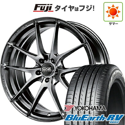 【パンク保証付き】【新品国産車用5穴100】 夏タイヤ ホイール4本セット 205/50R17 ヨコハマ ブルーアース RV-03 OZ レッジェーラHLT 7.5J 17インチ(送料無料)