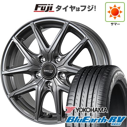 【パンク保証付き】【新品国産車用5穴114.3】 夏タイヤ ホイール4本セット 215/45R18 ヨコハマ ブルーアース RV-03 トピー シビラ NEXT F05 7.5J 18インチ(送料無料)|フジ スペシャルセレクション