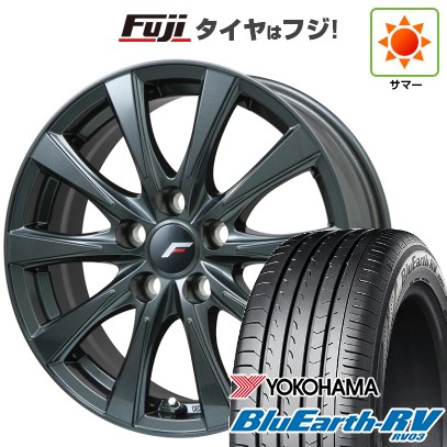 【パンク保証付き】【新品】40系アルファード/ヴェルファイア用 夏タイヤ ホイール4本セット 225/55R19 ヨコハマ ブルーアース RV-03 レアマイスター LF-イゾラII ガンメタリック(平座ナット) 7J 19インチ(送料無料)|フジ スペシャルセレクション
