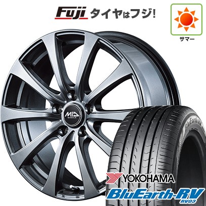 【パンク保証付き】【新品国産車用5穴114.3】 夏タイヤ ホイール4本セット 215/65R16 ヨコハマ ブルーアース RV-03 MID WHEELS G10 6.5J 16インチ(送料無料)