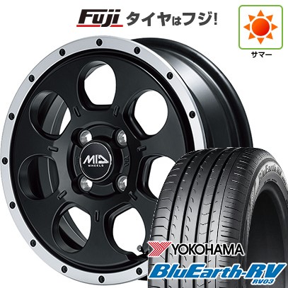 【パンク保証付き】【新品】ヤリスクロス 夏タイヤ ホイール4本セット 205/65R16 ヨコハマ ブルーアース RV-03 MID WHEELS WO-7 7J 16インチ(送料無料)|フジ スペシャルセレクション