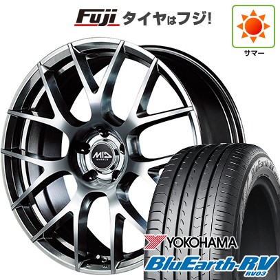 【パンク保証付き】【新品国産車用5穴114.3】 夏タイヤ ホイール4本セット 215/45R18 ヨコハマ ブルーアース RV-03 MID WHEELS MID EXCLUSIVE 027F 7J 18インチ(送料無料)