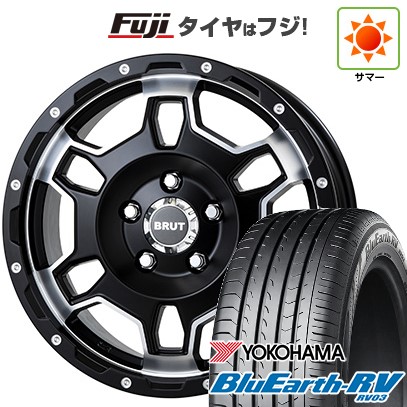 【パンク保証付き】【新品】ヤリスクロス 夏タイヤ ホイール4本セット 205/65R16 ヨコハマ ブルーアース RV-03 トライスター BRUT BR-66 6.5J 16インチ(送料無料)