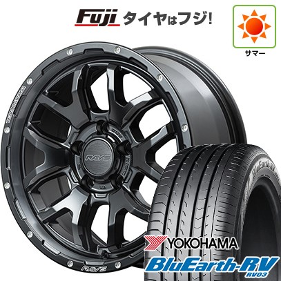 【パンク保証付き】【新品国産車用5穴114.3】 夏タイヤ ホイール4本セット 215/60R17 ヨコハマ ブルーアース RV-03 RAYS レイズ デイトナ F6ブースト 7J 17インチ(送料無料)｜フジ スペシャルセレクション