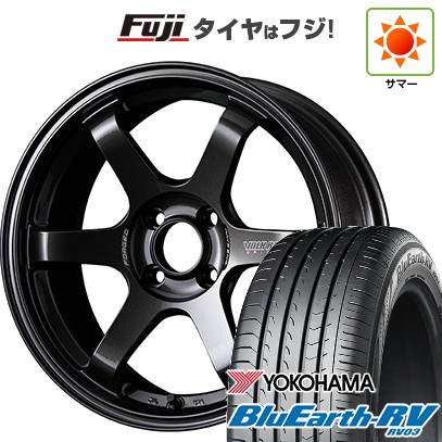 【パンク保証付き】【新品国産車用4穴100】 夏タイヤ ホイール4本セット 185/60R15 ヨコハマ ブルーアース RV-03 RAYS レイズ ボルクレーシング TE37 ソニック 6.5J 15インチ(送料無料)｜フジ スペシャルセレクション