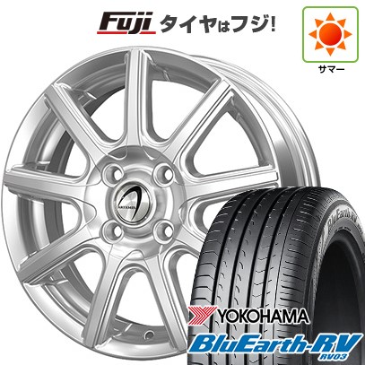 【パンク保証付き】【新品】シエンタ 2015-22 夏タイヤ ホイール4本セット 185/60R15 ヨコハマ ブルーアース RV-03 テクノピア アルテミス NS9 5.5J 15インチ(送料無料)