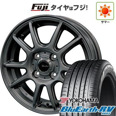 【パンク保証付き】【新品国産車用4穴100】 夏タイヤ ホイール4本セット 185/60R15 ヨコハマ ブルーアース RV-03 テクノピア カリテス S416 5.5J 15インチ(送料無料)