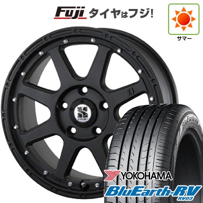 【パンク保証付き】【新品国産車用5穴114.3】 夏タイヤ ホイール4本セット 225/50R18 ヨコハマ ブルーアース RV-03 MLJ エクストリームJ 8J 18インチ(送料無料)