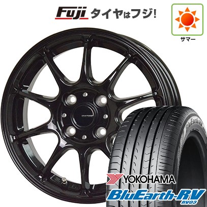 【パンク保証付き】【新品国産車用4穴100】 夏タイヤ ホイール4本セット 185/65R15 ヨコハマ ブルーアース RV-03 ホットスタッフ ジースピード G-07 5.5J 15インチ(送料無料)|フジ スペシャルセレクション