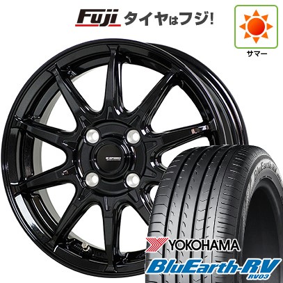【パンク保証付き】【新品国産車用4穴100】 夏タイヤ ホイール4本セット 185/65R15 ヨコハマ ブルーアース RV-03 ホットスタッフ ジースピード G-05 5.5J 15インチ(送料無料)｜フジ スペシャルセレクション